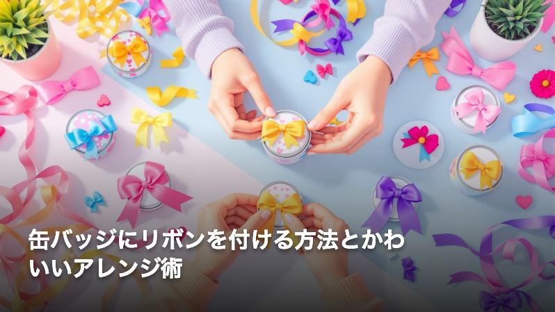缶バッジにリボンを付ける方法とかわいいアレンジ術