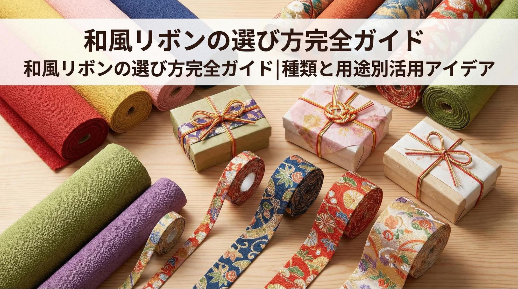 和風リボンの選び方完全ガイド|種類と用途別活用アイデア