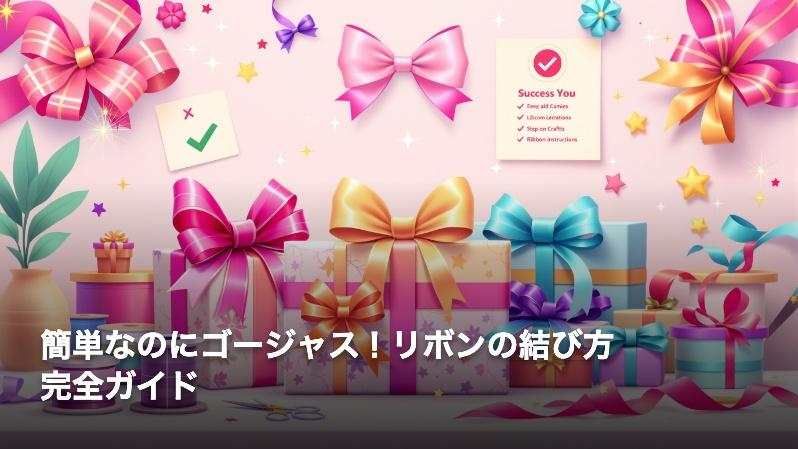 簡単なのにゴージャス！リボンの結び方完全ガイド