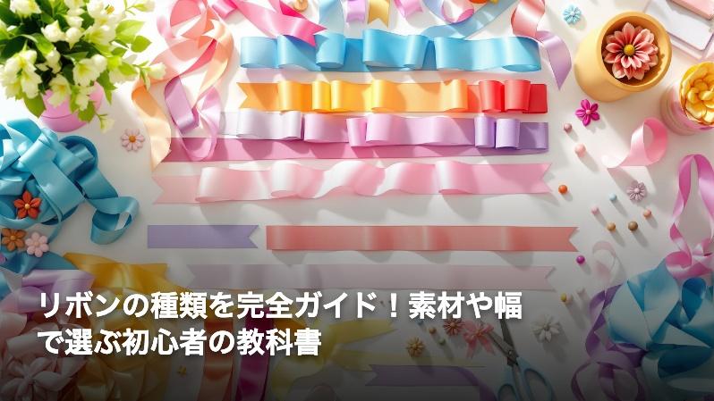 リボンの種類を完全ガイド！素材や幅で選ぶ初心者の教科書