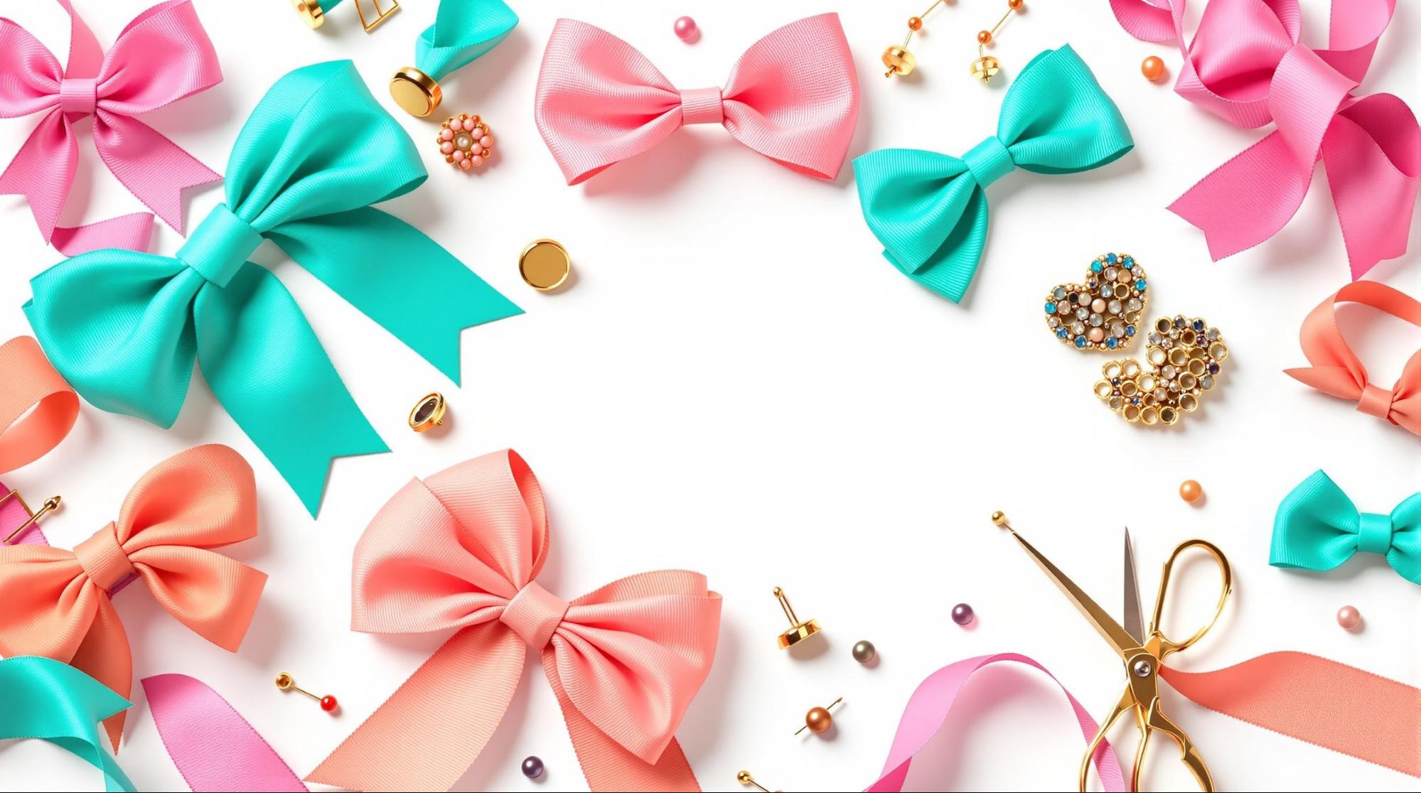 手作りアクセサリーに映えるリボンの使い方