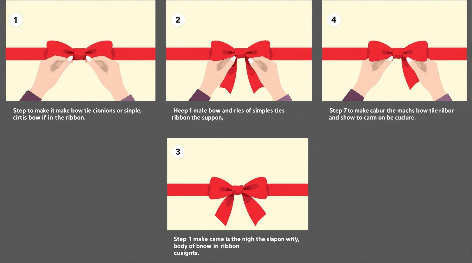 簡単で可愛いクリスマスリボンの作り方【基本編】