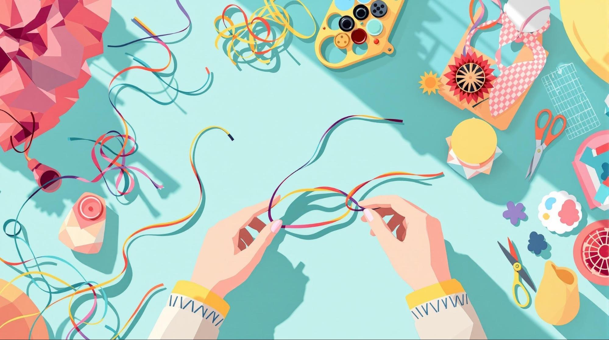 ワイヤーリボンの基本的な扱い方