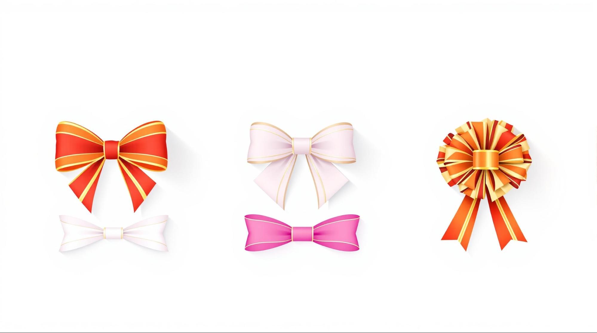 太いリボンを使った基本の結び方テクニック