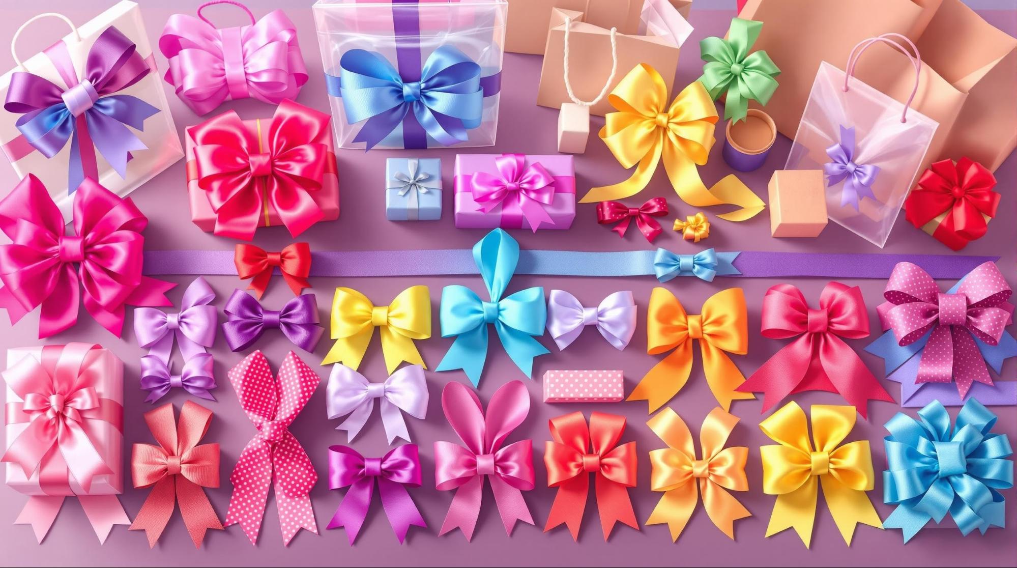 袋ラッピングに適したリボンの選び方