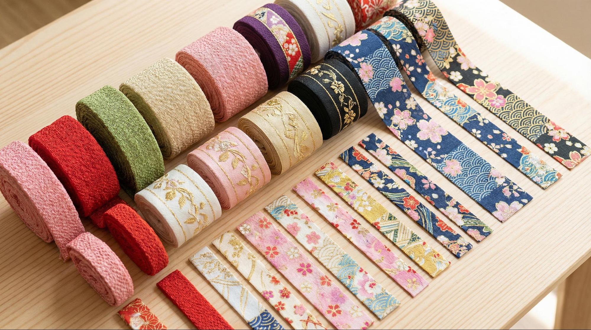 和風リボンの種類と特徴