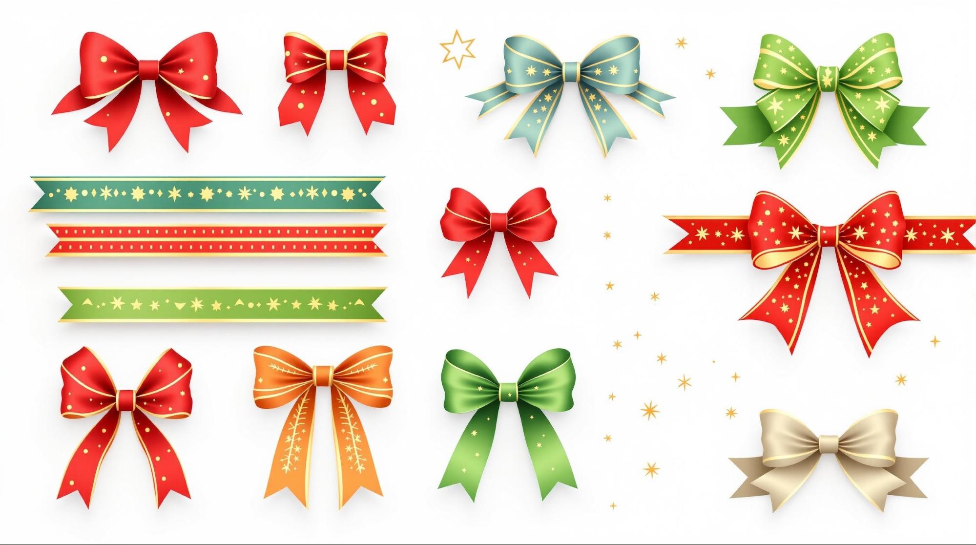 クリスマスカラーを活かしたリボンアレンジ術