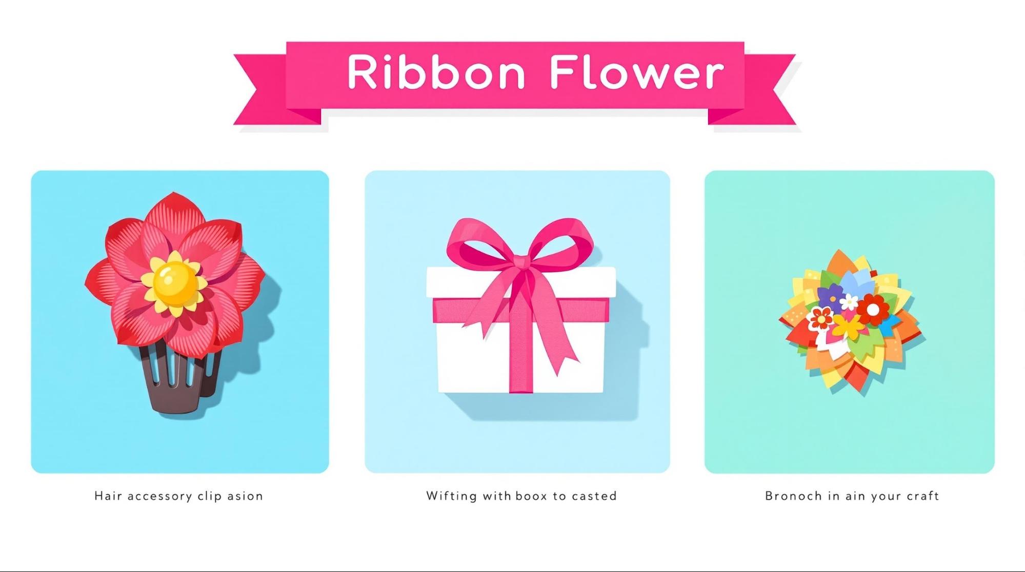 用途別リボンフラワーのアレンジ方法