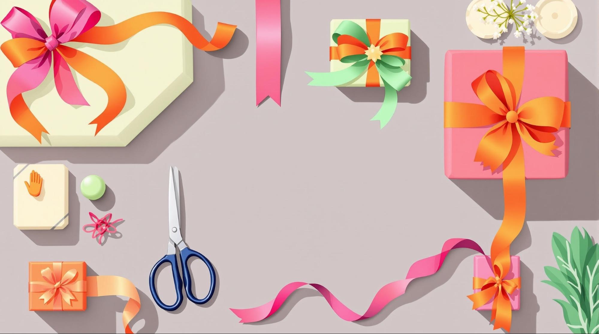 太いリボンラッピングを成功させるコツ