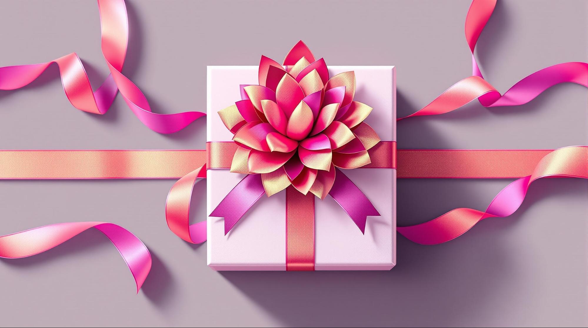 花形リボン（ポンポンボウ）の作り方｜プレゼントを華やかに演出