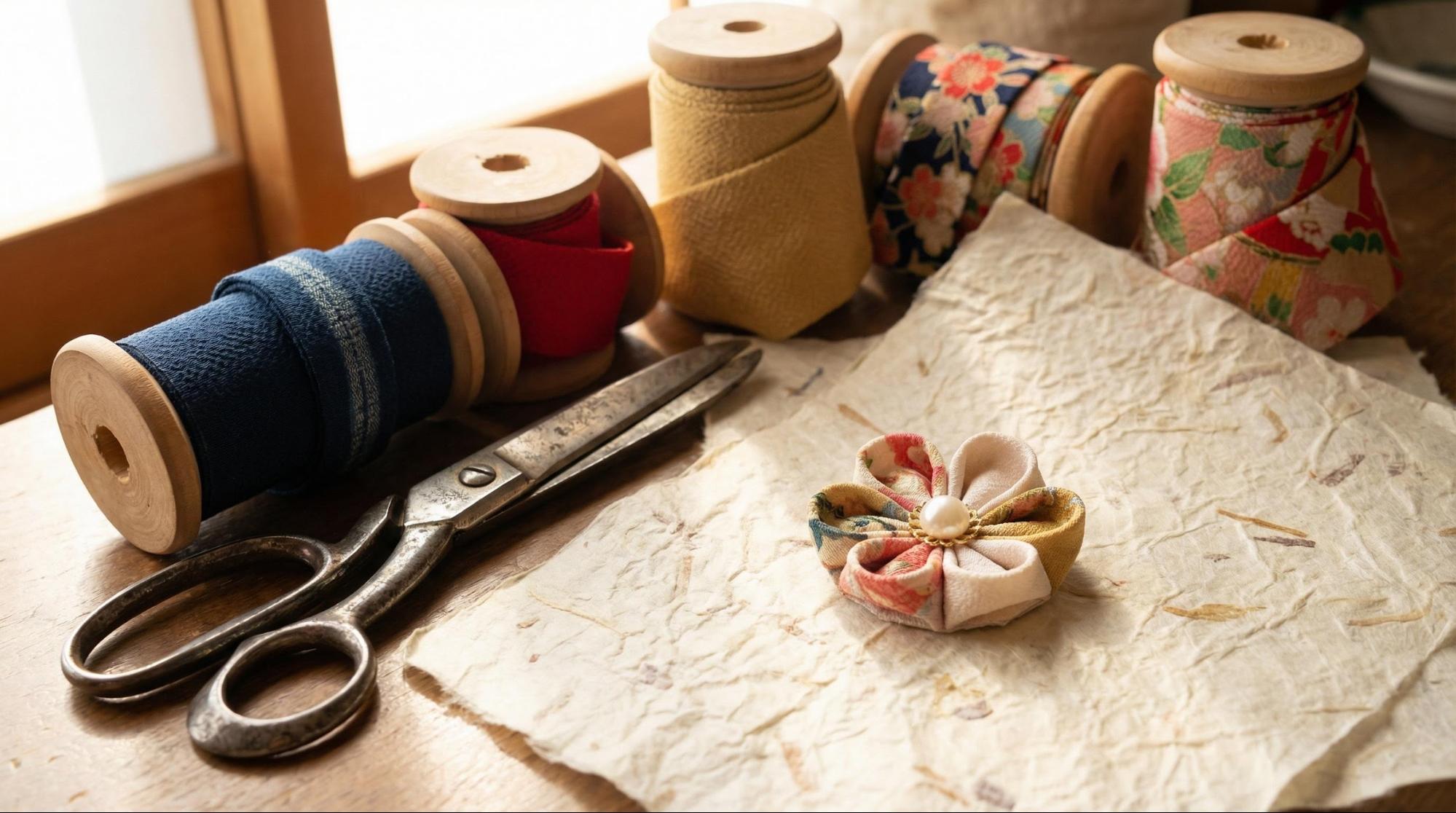 和風リボンを使ったハンドメイドアイデア