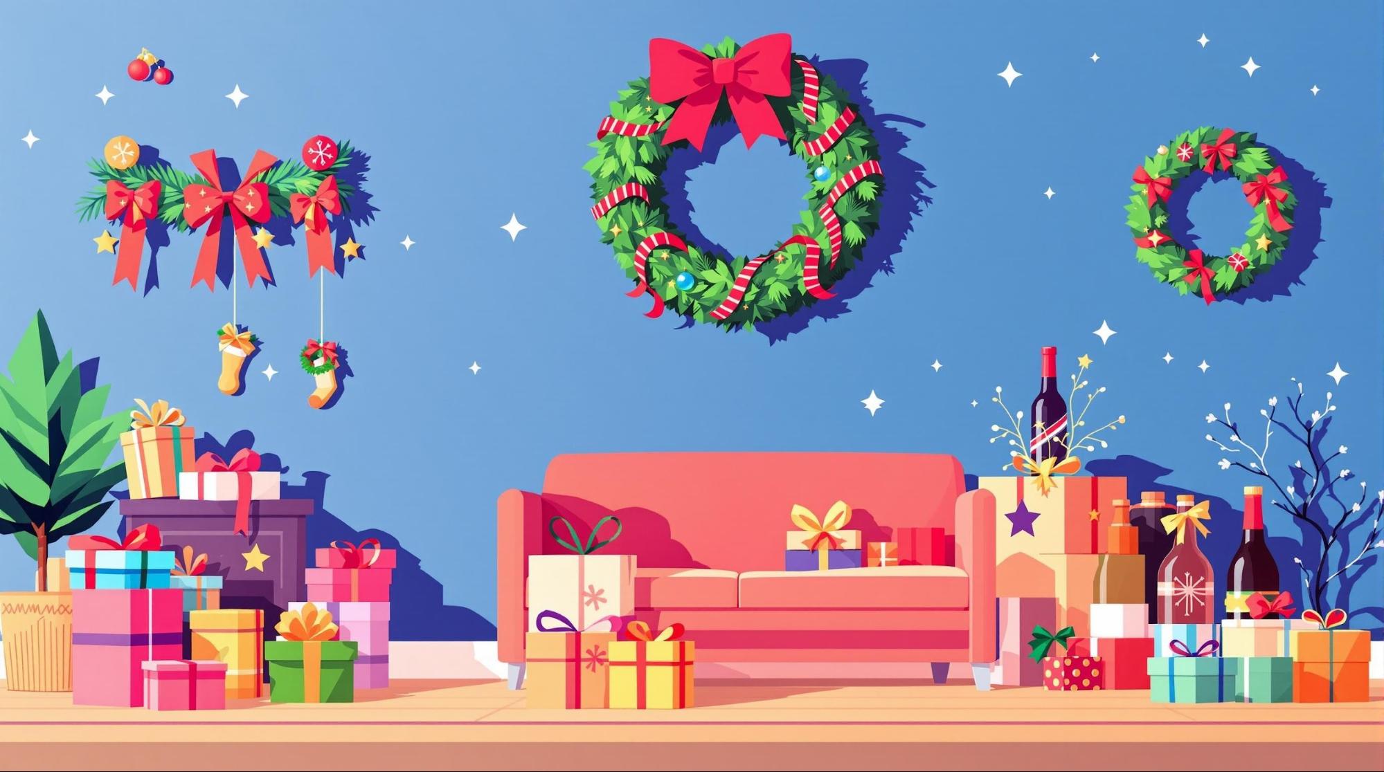 クリスマスリボンの活用アイデア