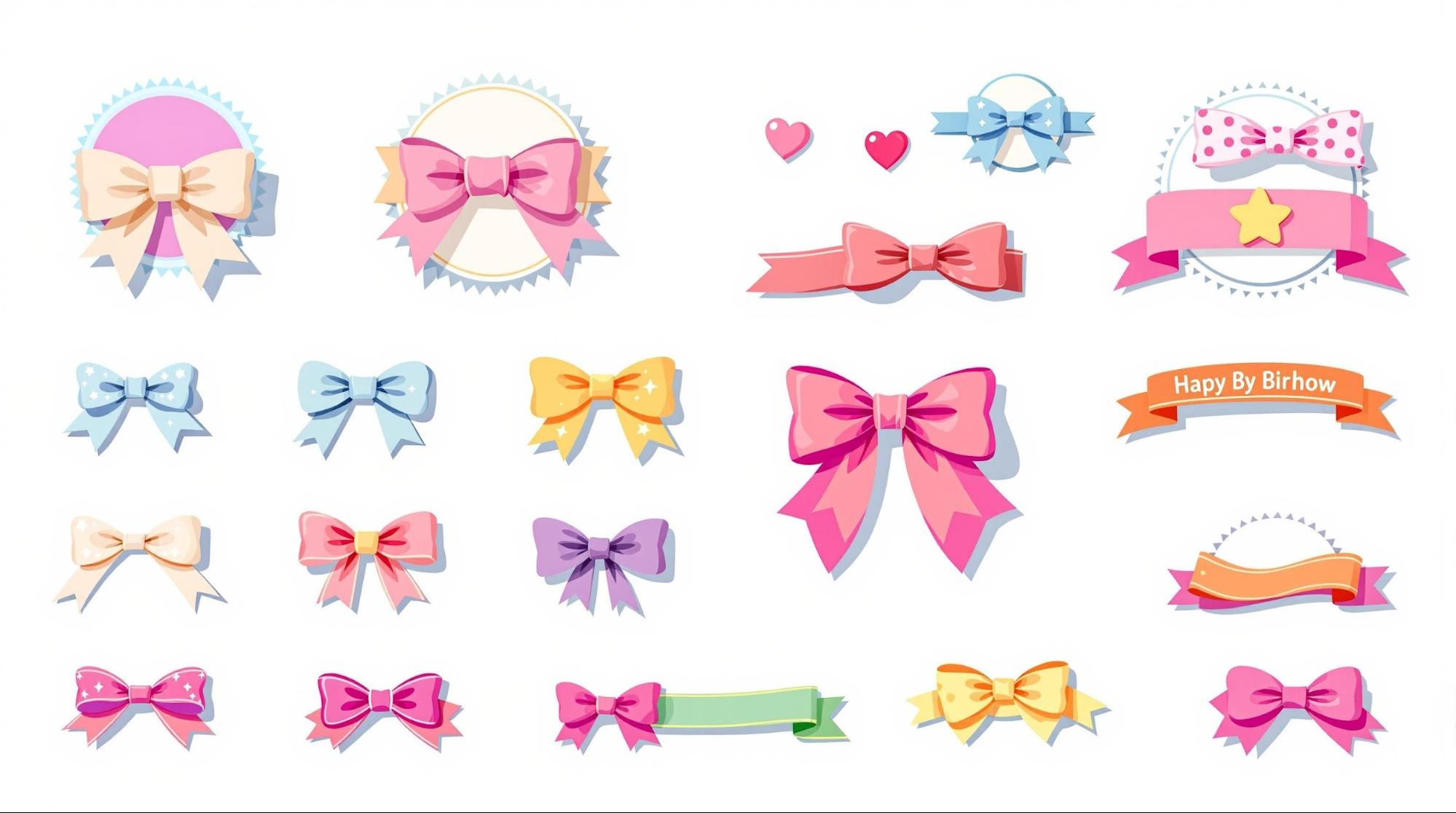 缶バッジリボンのおしゃれなデザインアイデア