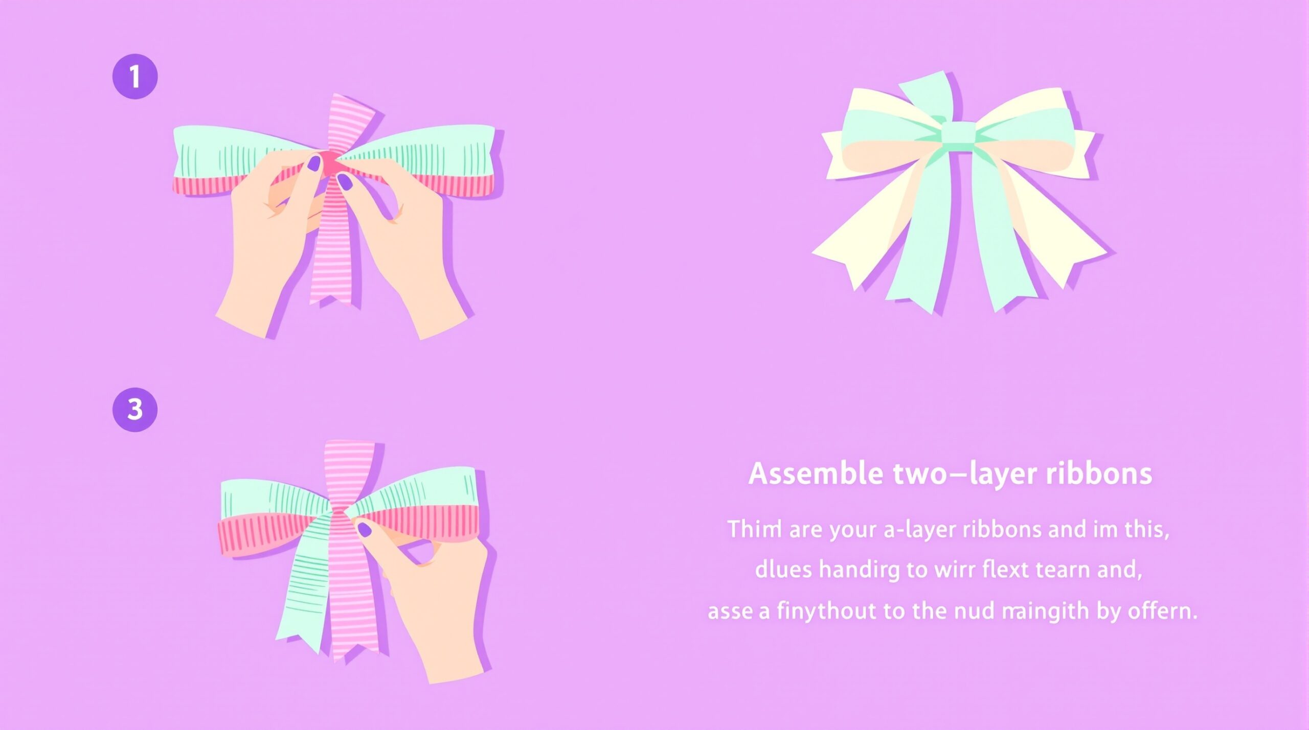 【基本編】2段重ねリボンの簡単な作り方