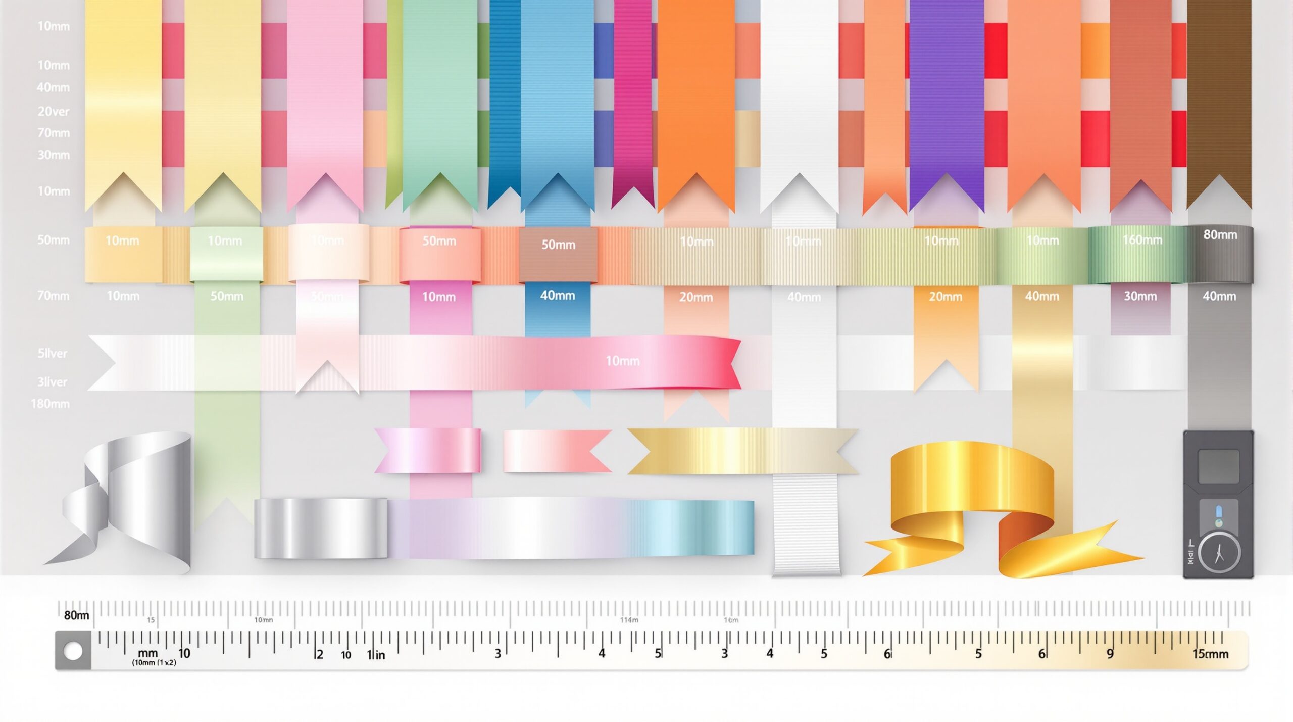 リボンの選び方とおすすめの幅