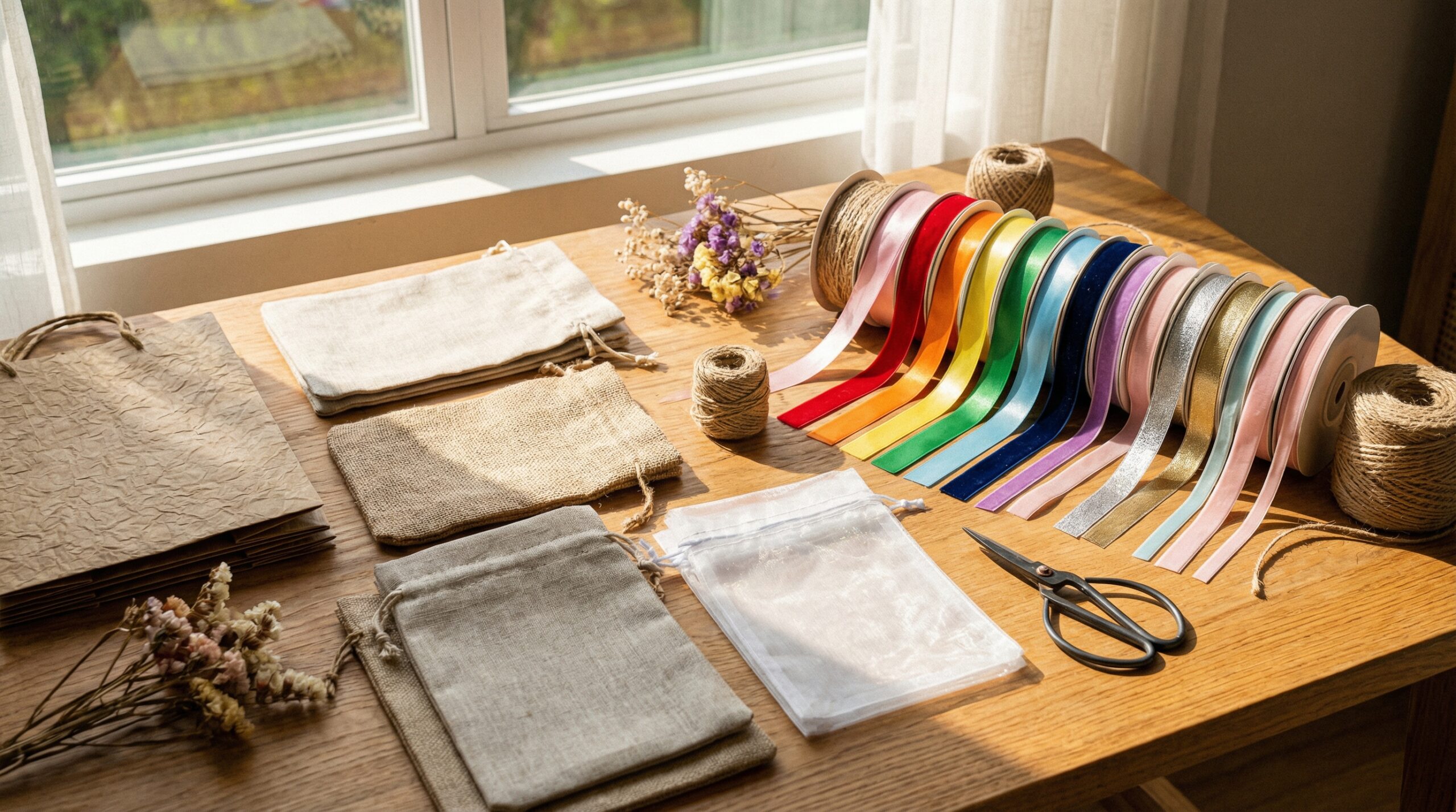 ラッピング用リボンと袋の基本知識