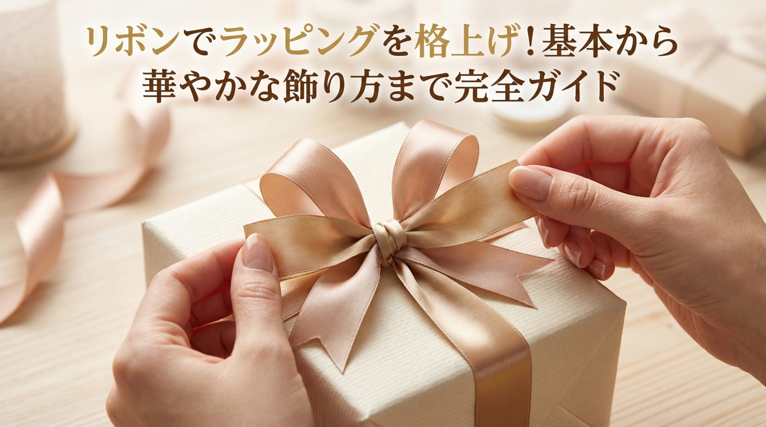 リボンでラッピングを格上げ!基本から華やかな飾り方まで完全ガイド