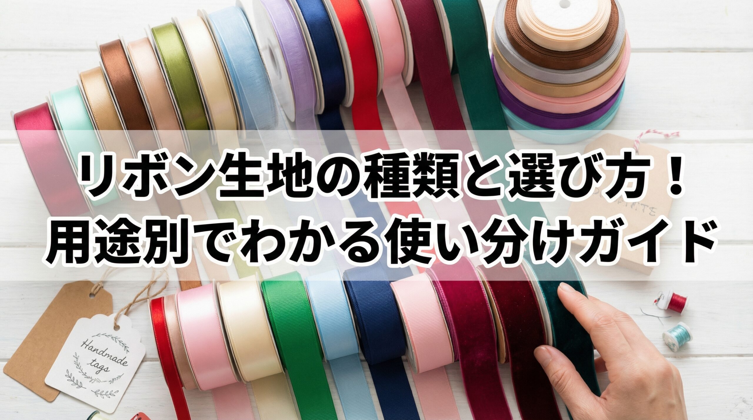 リボン生地の種類と選び方！用途別でわかる使い分けガイド