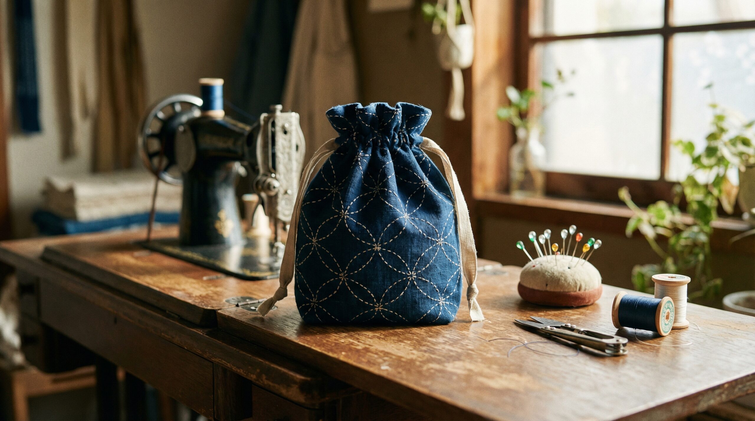 初心者でも簡単にできるリボン巾着の作り方