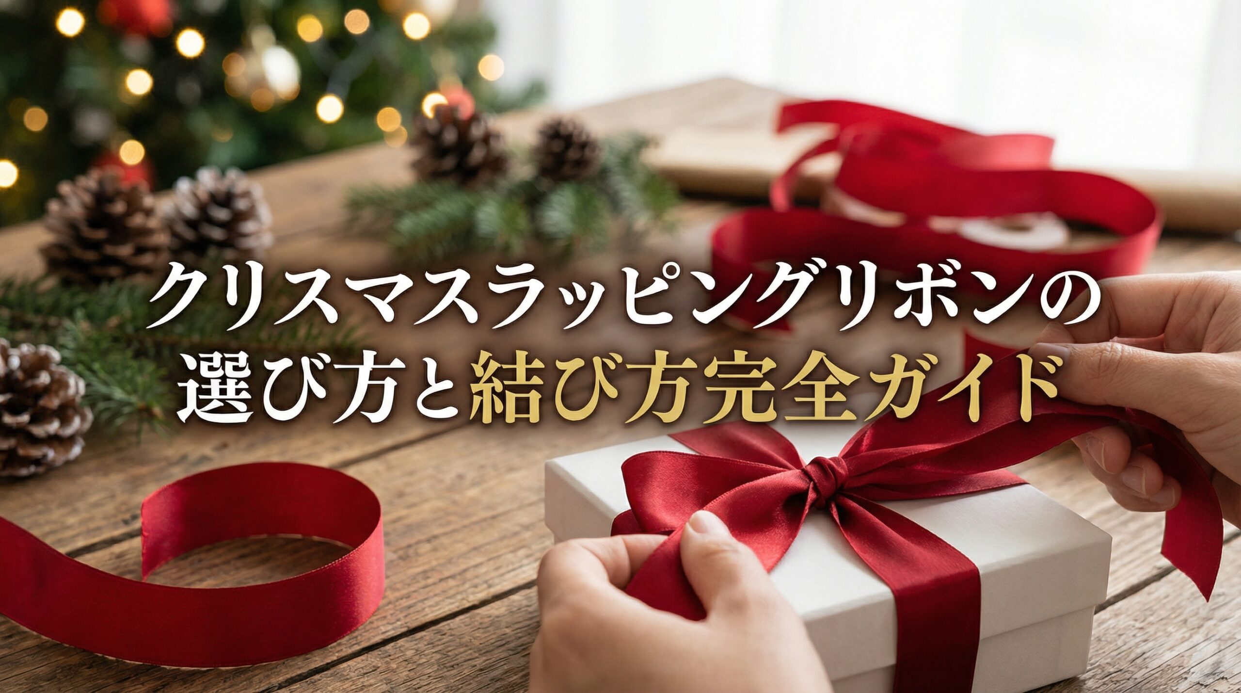 クリスマスラッピングリボンの選び方と結び方完全ガイド