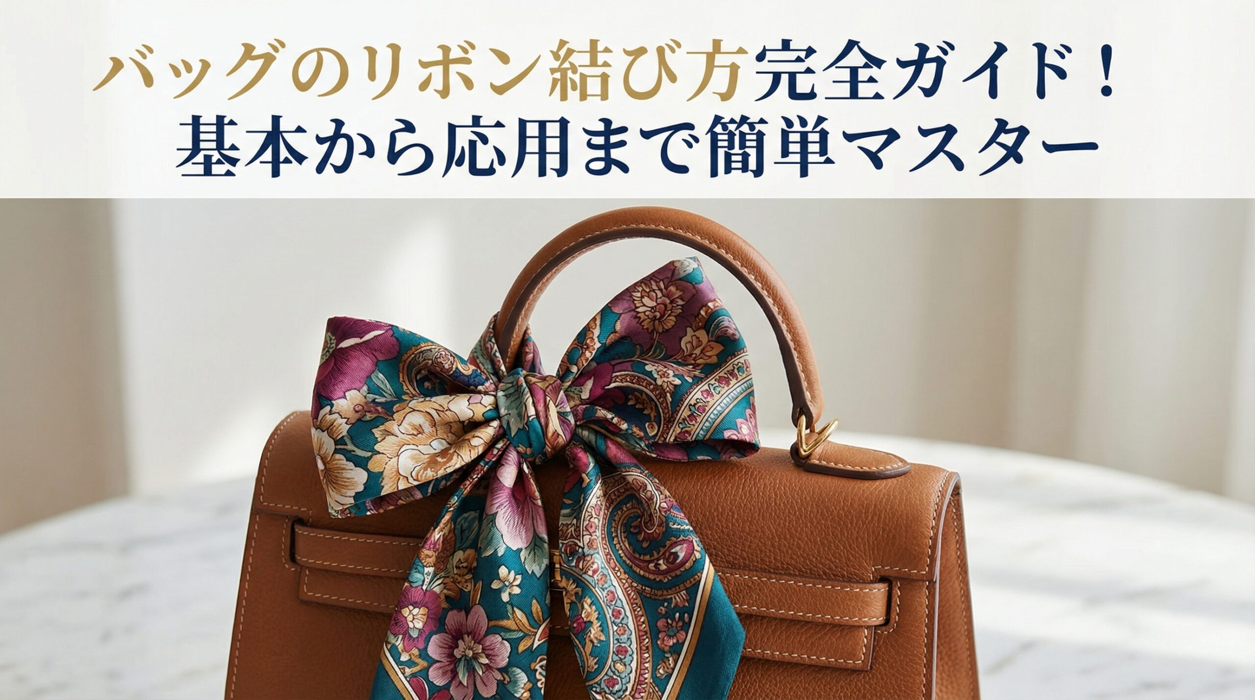 バッグのリボン結び方完全ガイド!基本から応用まで簡単マスター