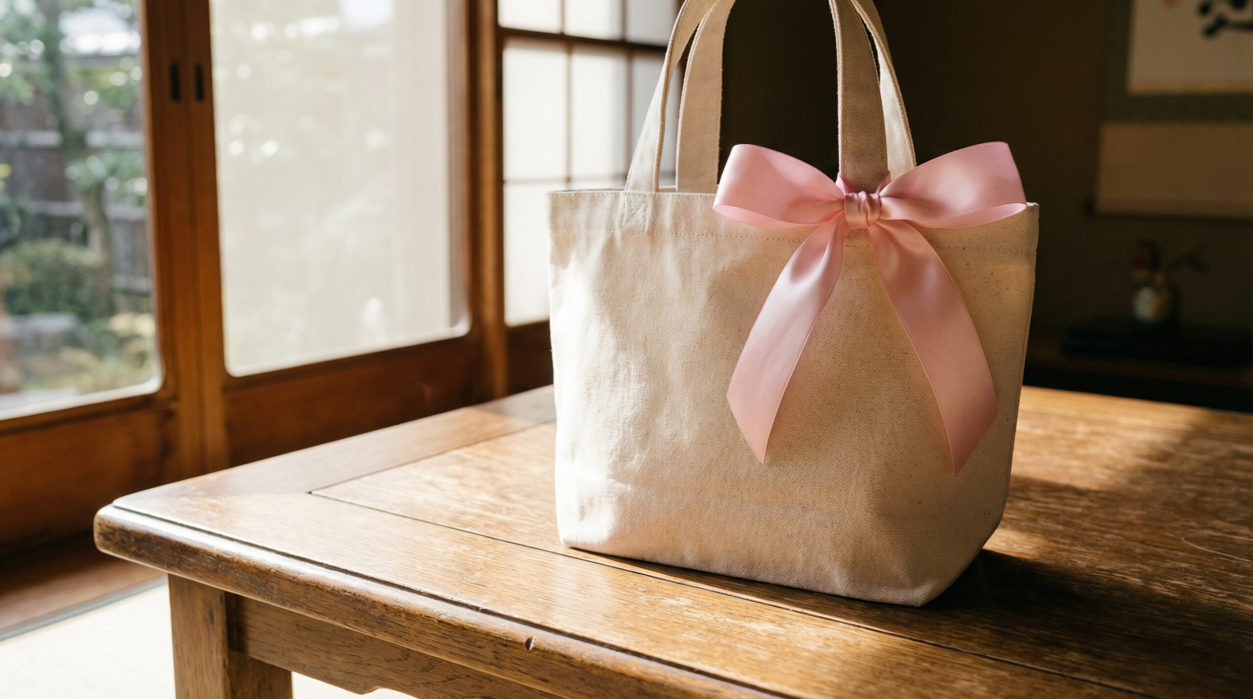 バッグリボンの基本的な結び方