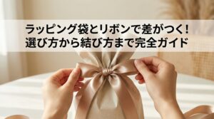 ラッピング袋とリボンで差がつく!選び方から結び方まで完全ガイド