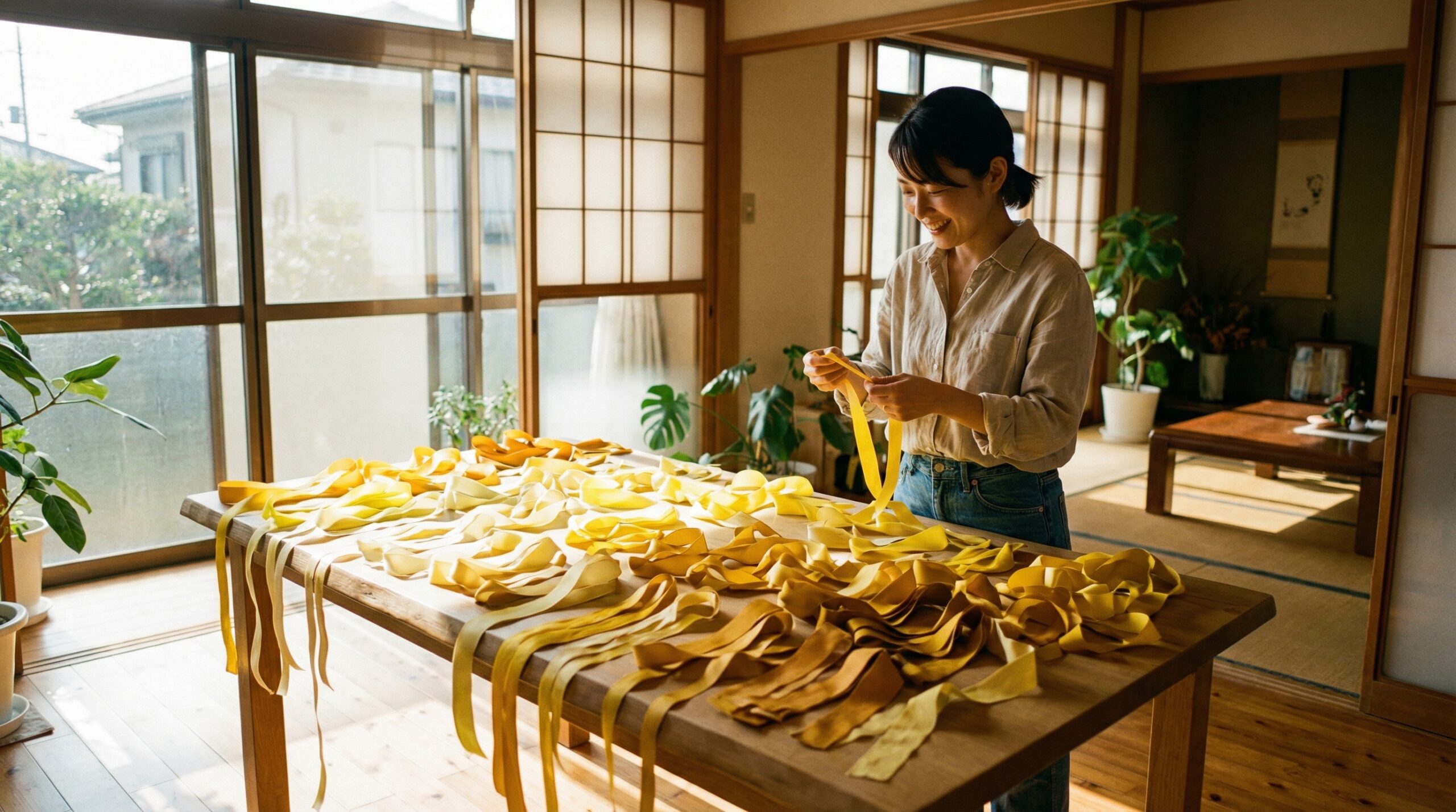 黄色いリボンが与える印象と色の選び方