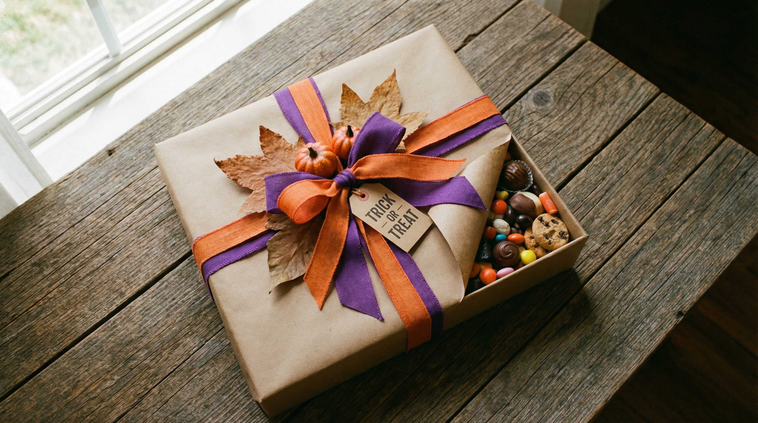 ハロウィンギフトのラッピング方法