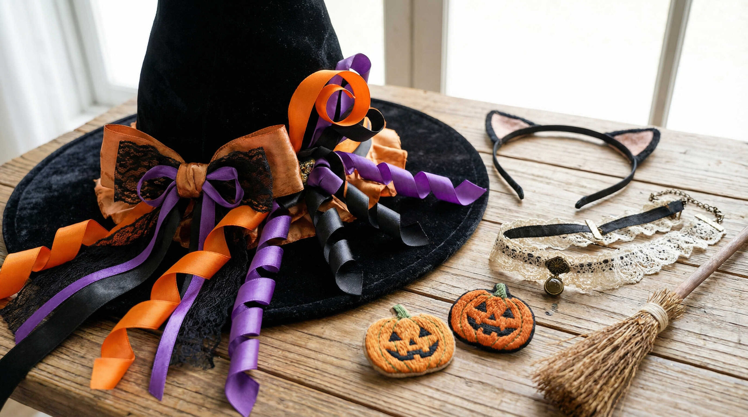 ハロウィンコスプレでのリボン使い方