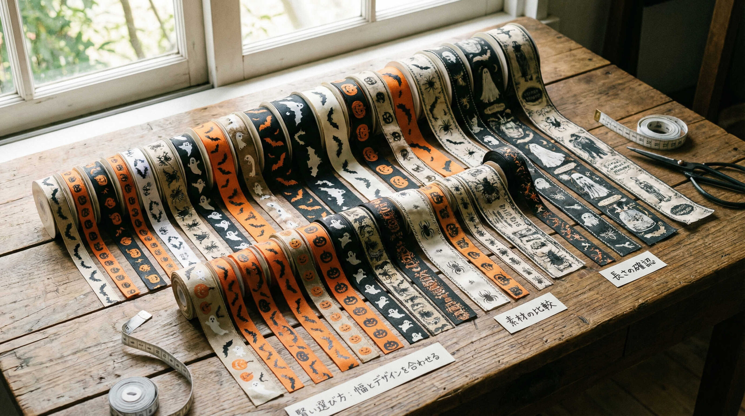 ハロウィンリボンの選び方