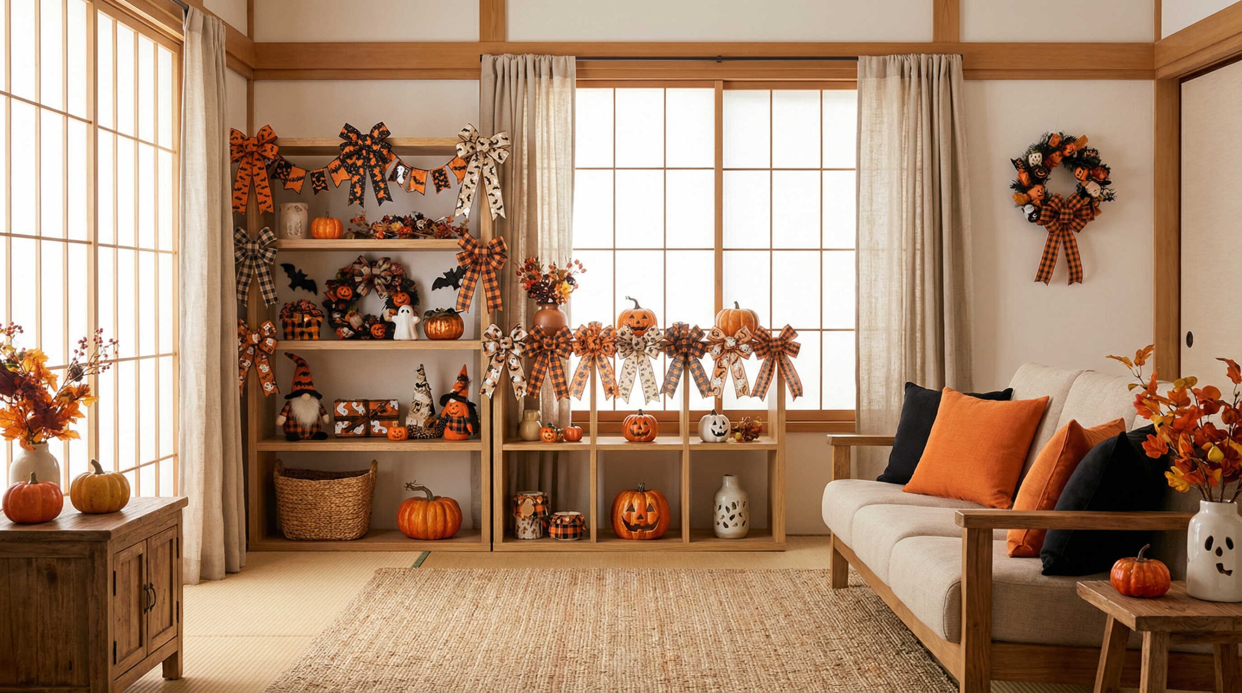 ハロウィン装飾でのリボン活用アイデア