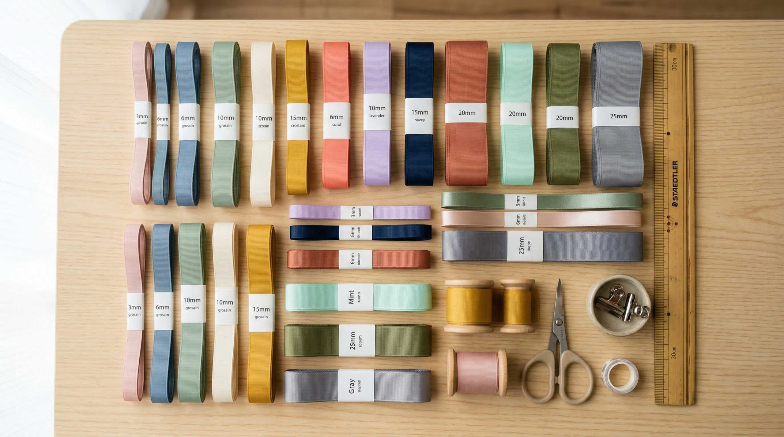 ポリエステルリボンの選び方