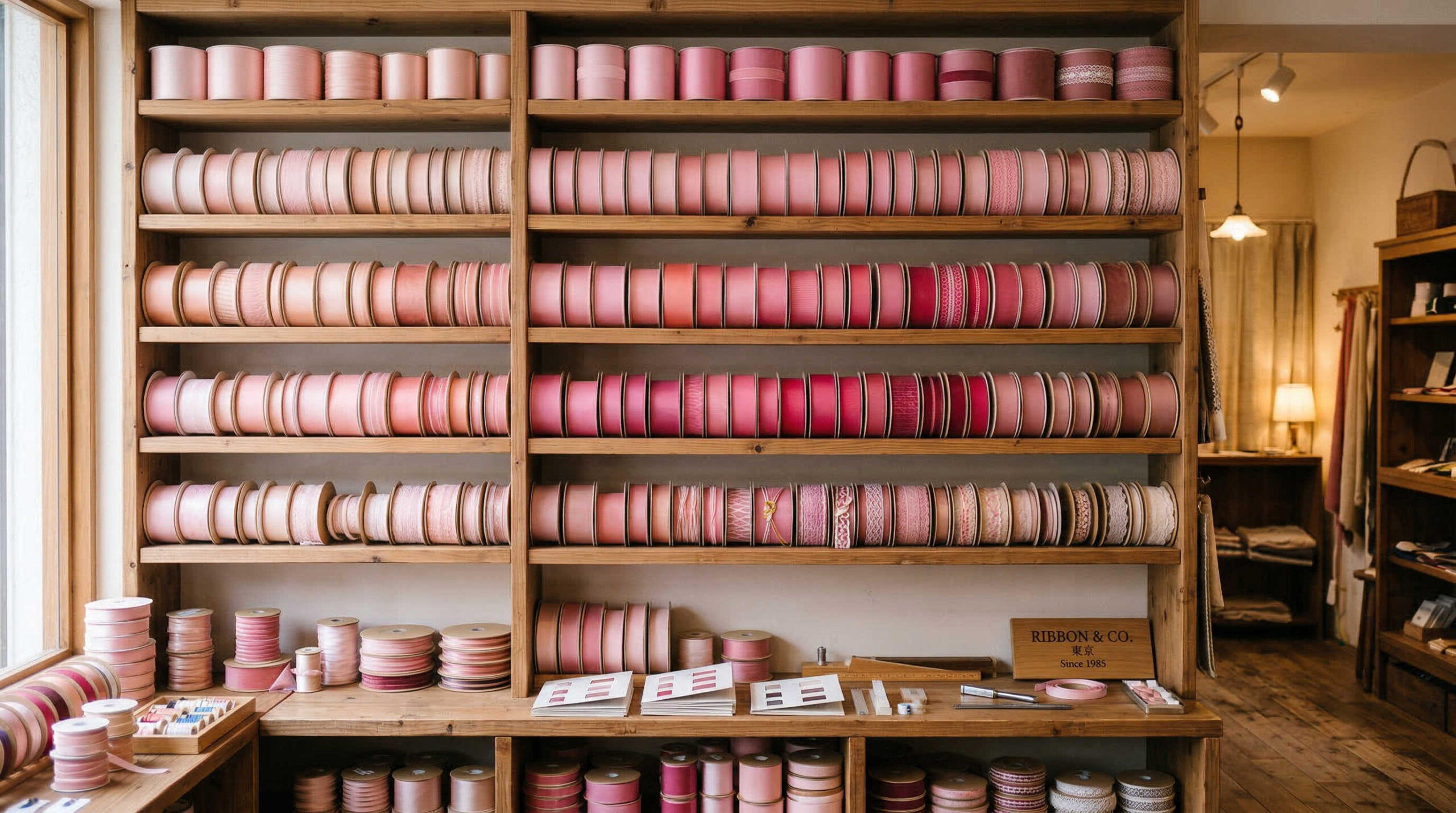 専門店で高品質なピンクリボンを購入する