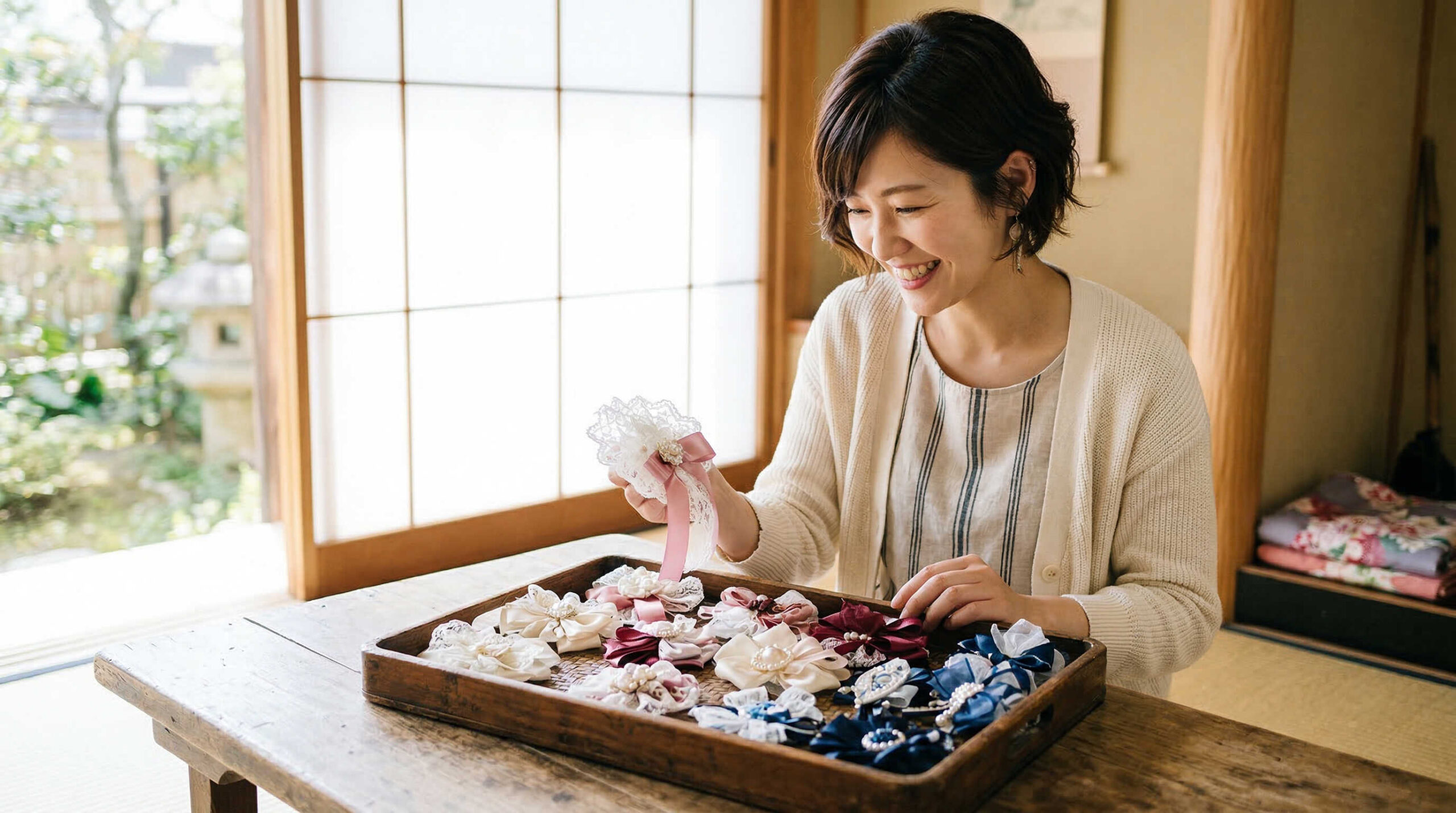 素材別アレンジ！ワンランク上のコサージュに仕上げるコツ