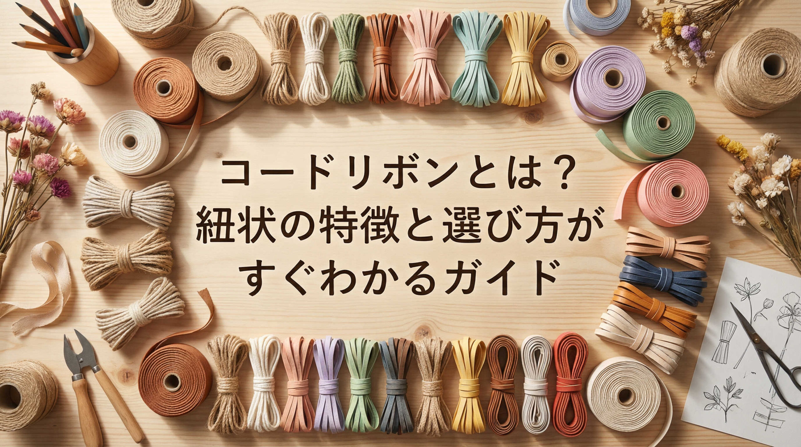 コードリボンとは？紐状の特徴と選び方がすぐわかるガイド