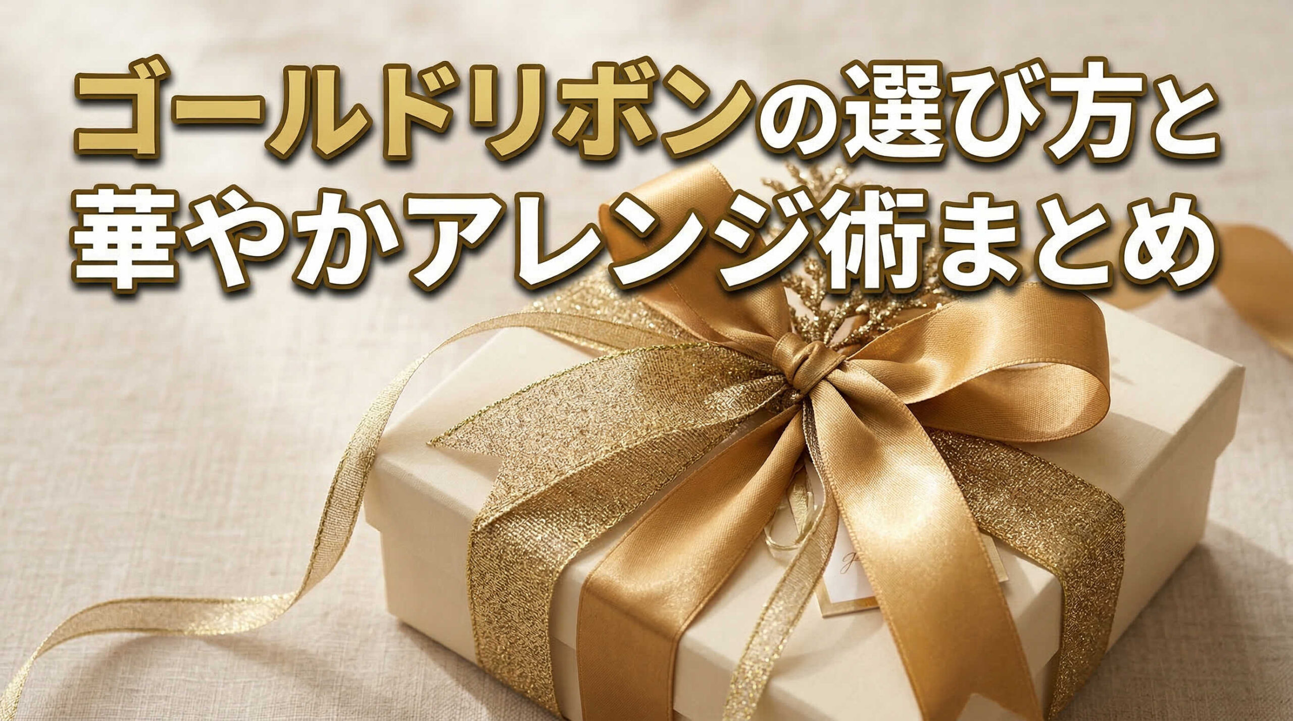 ゴールドリボンの選び方と華やかアレンジ術まとめ