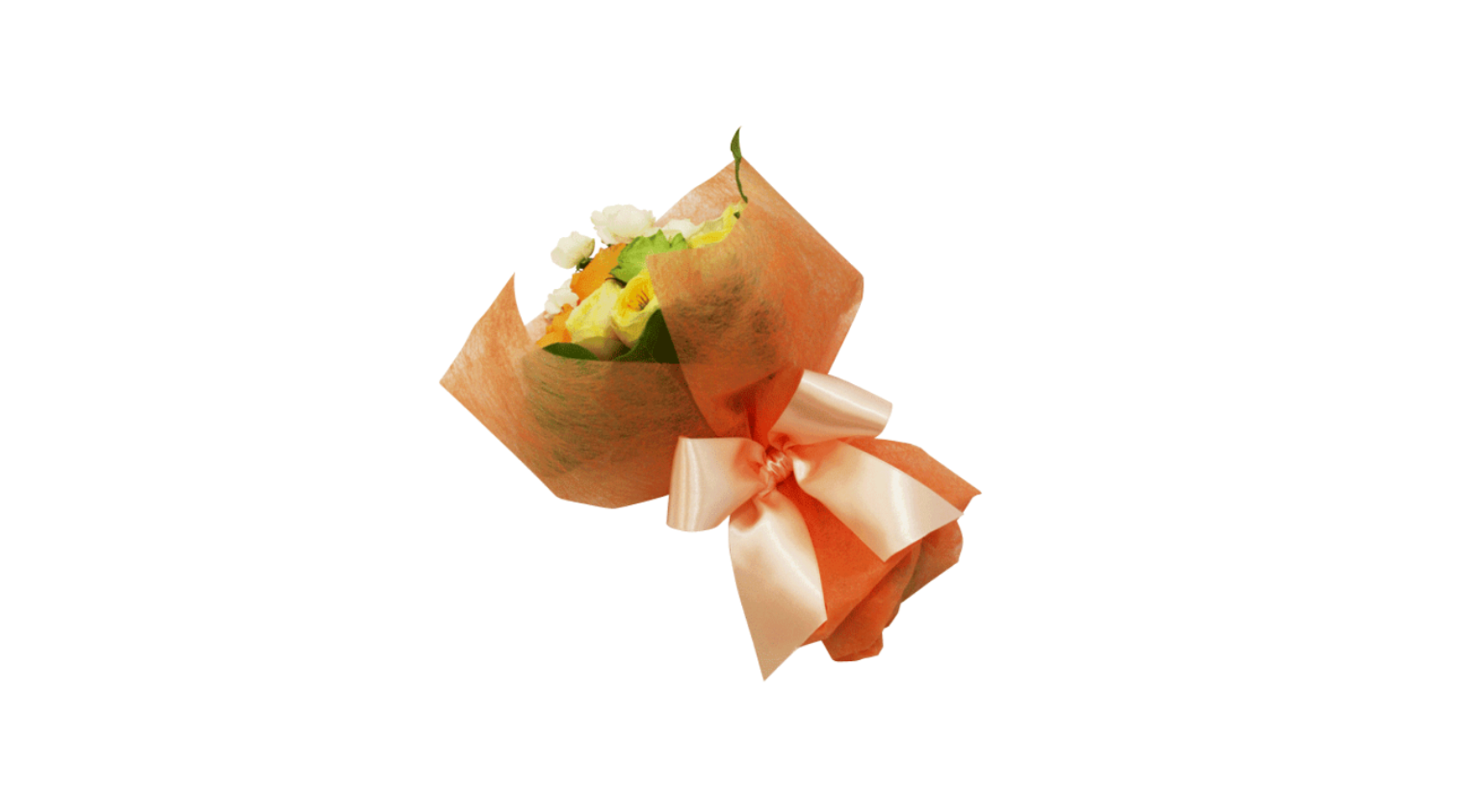 ラウンドブーケ①｜包むラッピングの手順