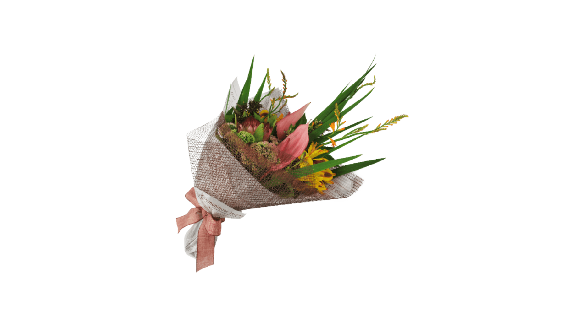 ラウンドブーケ②｜包むラッピングの手順