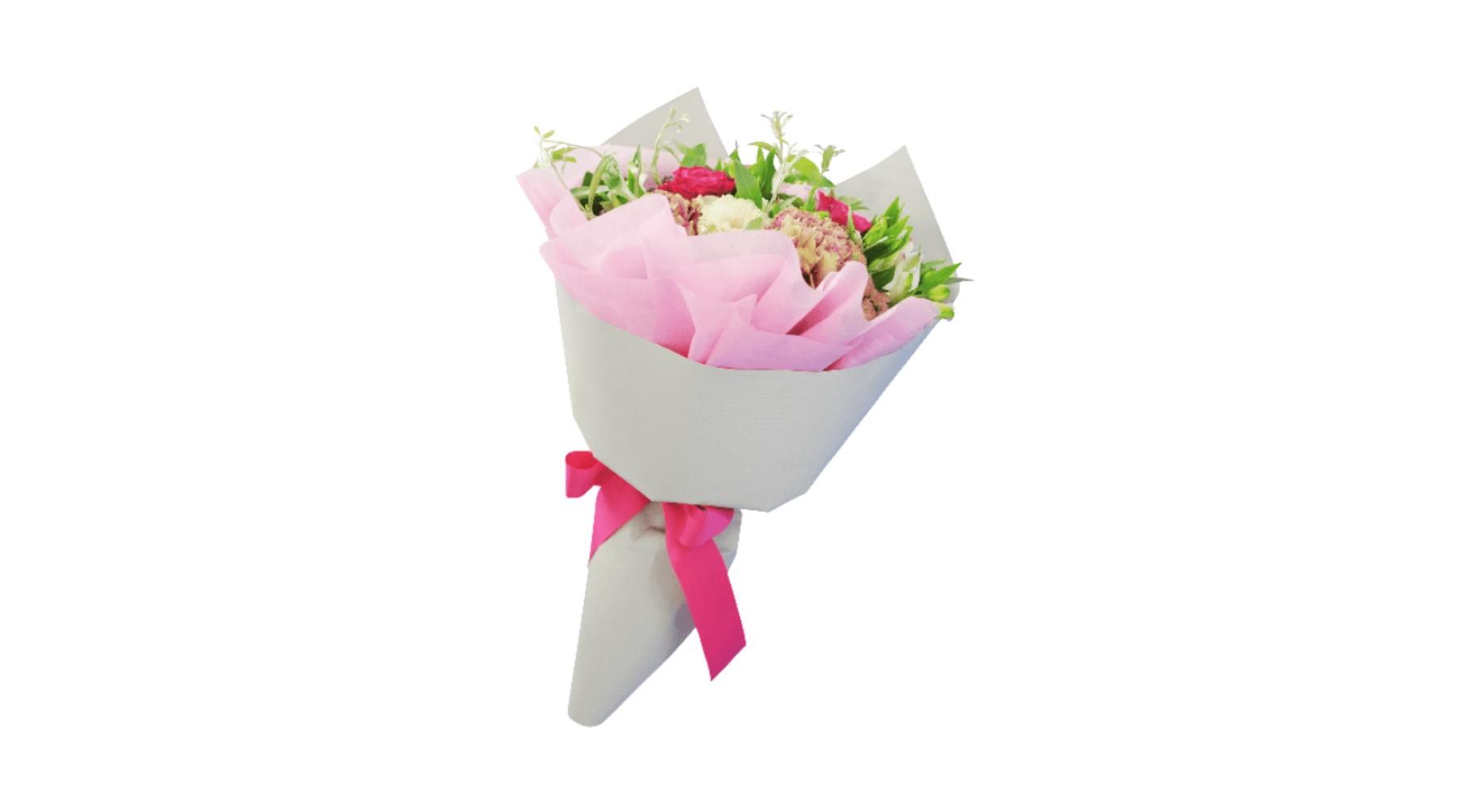 ラウンドブーケ③｜包むラッピングの手順