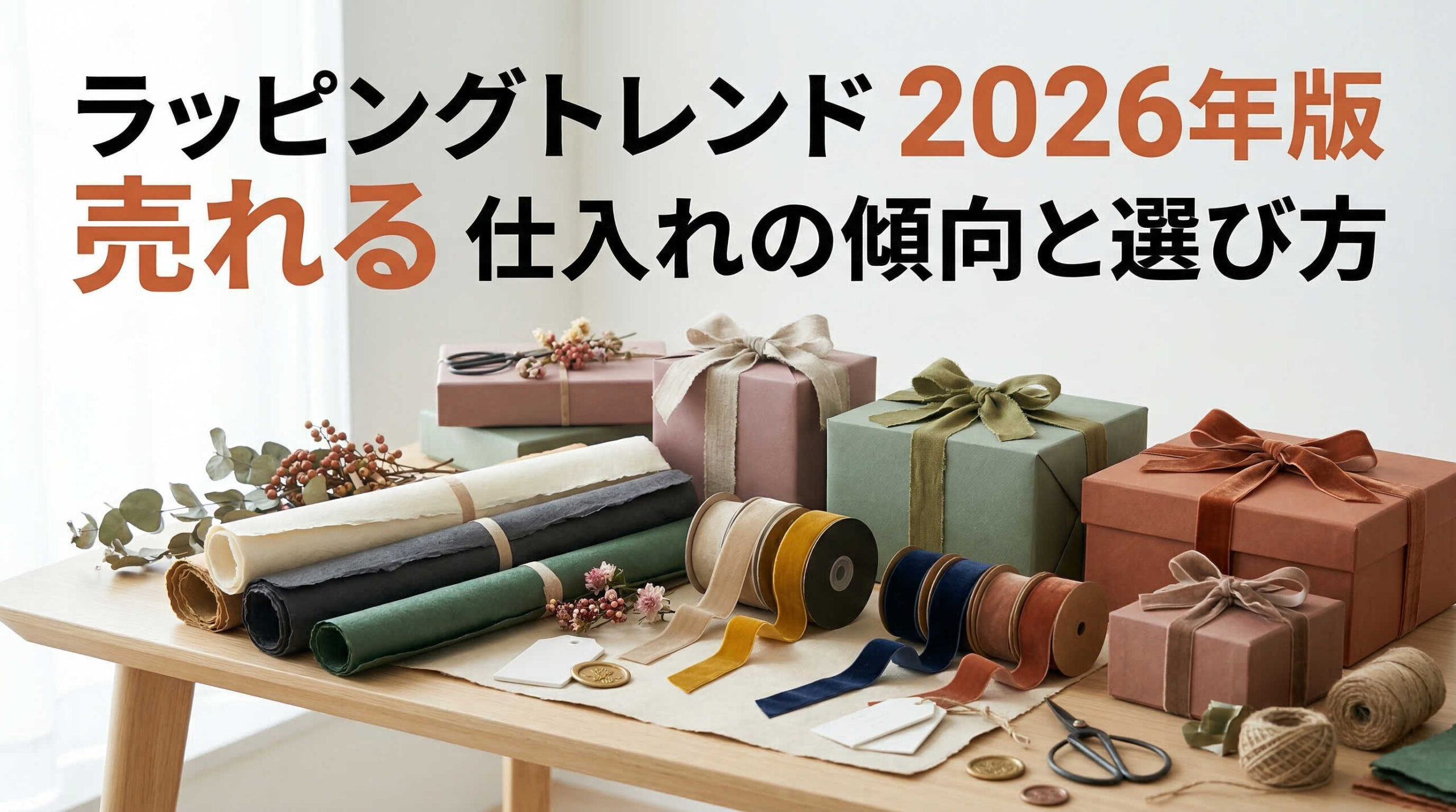 ラッピングトレンド2026年版 売れる仕入れの傾向と選び方