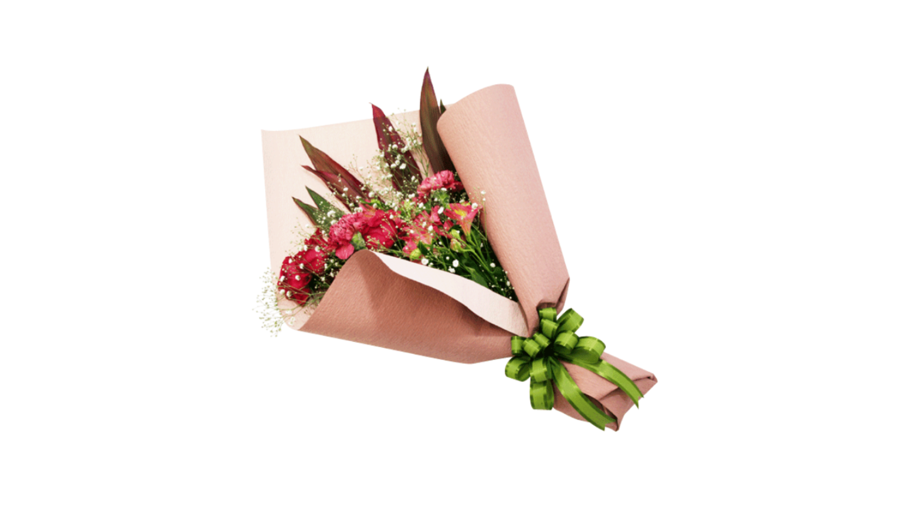 ワンサイドブーケ｜包むラッピングの手順