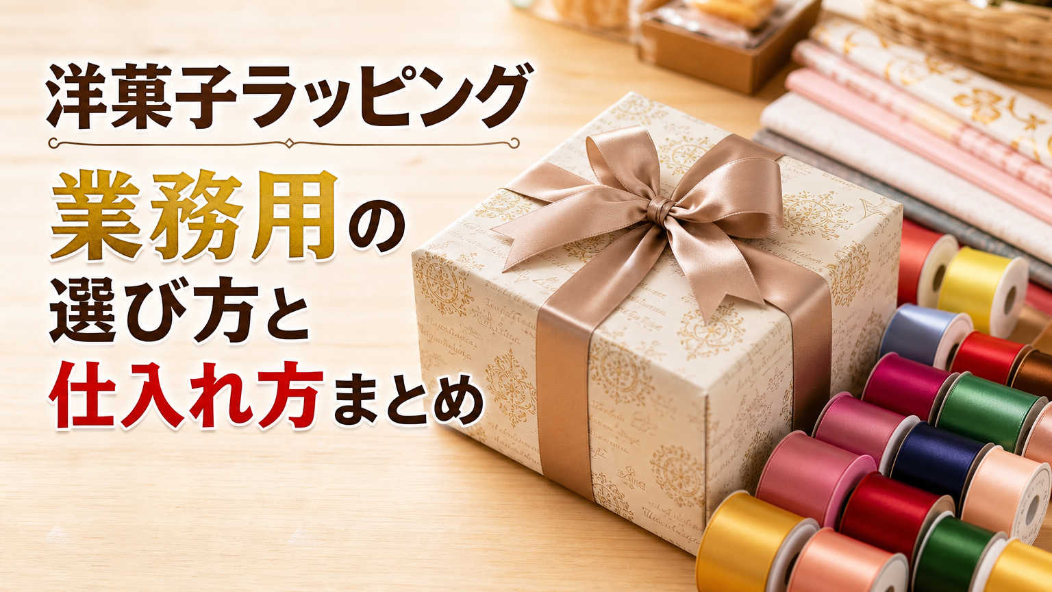洋菓子ラッピング業務用の選び方と仕入れ方まとめ