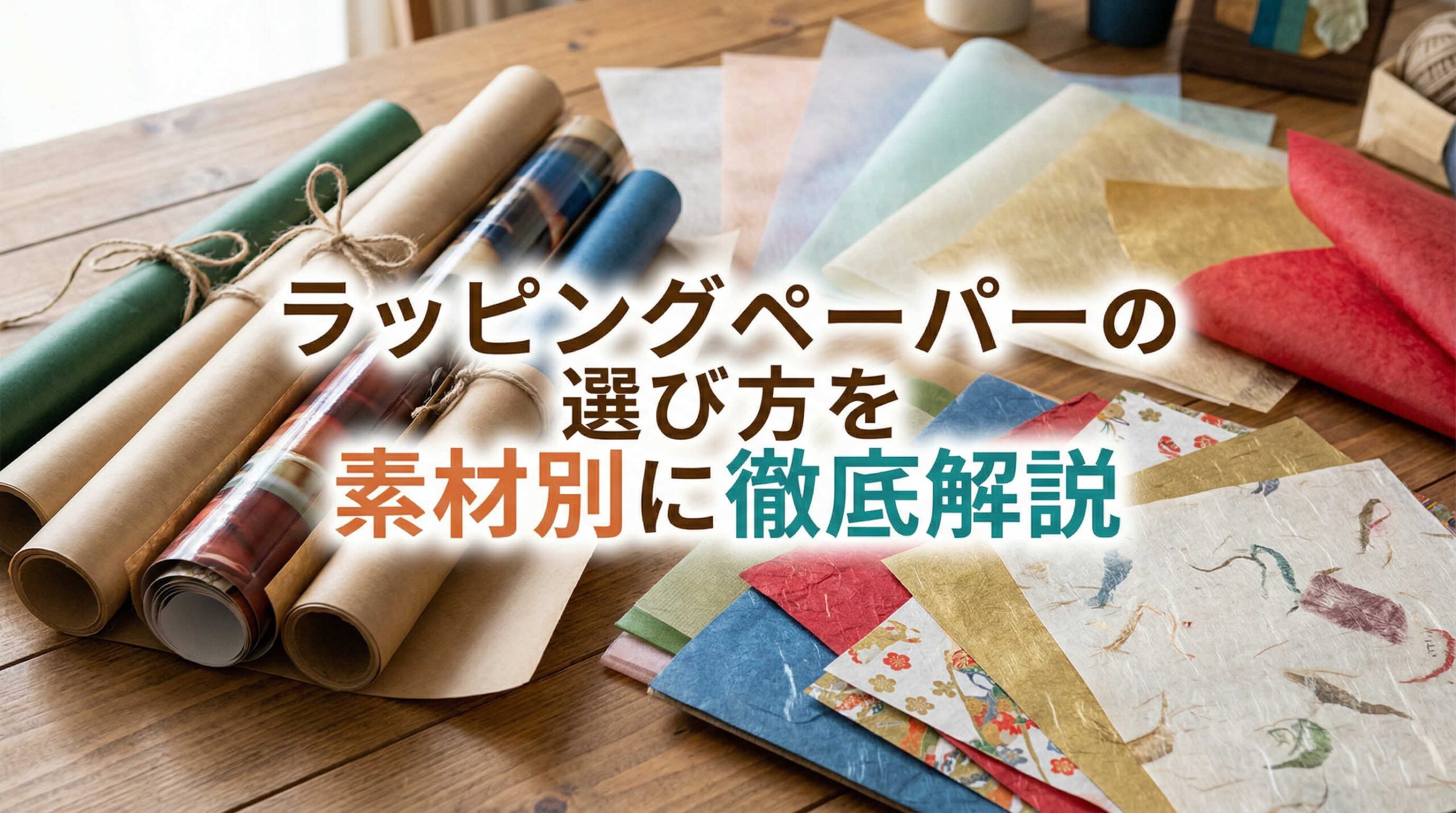 ラッピングペーパーの選び方を素材別に徹底解説
