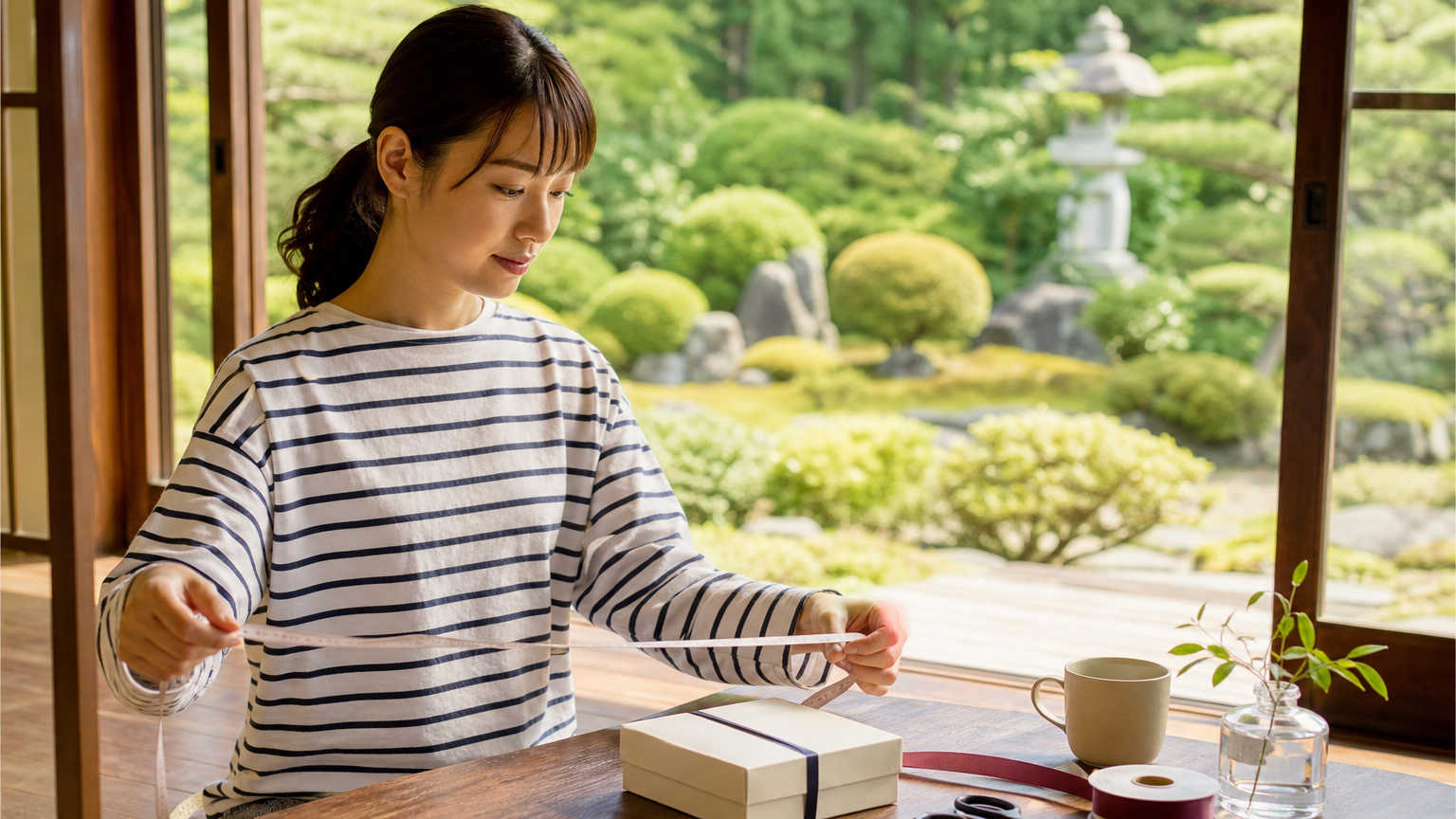 ラッピングリボンをきれいに結ぶコツ