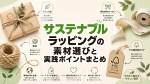 サステナブルラッピングの素材選びと実践ポイントまとめ