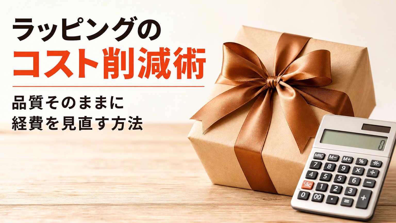 ラッピングのコスト削減術 品質そのままに経費を見直す方法