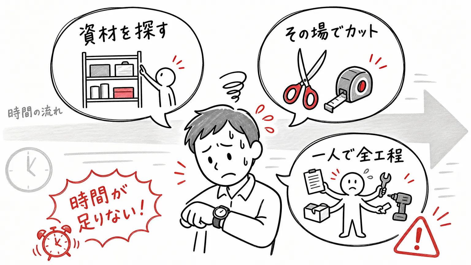 ラッピング作業に時間がかかる原因とは
