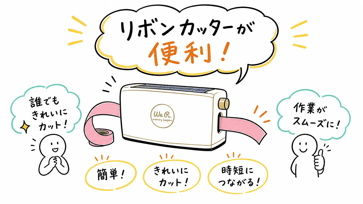 工夫④　リボンカッターなどの専用ツールを使う
